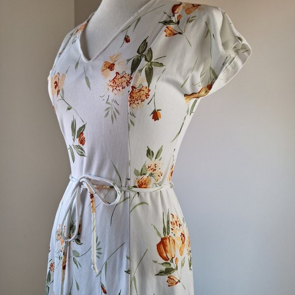 Vintage 70s Homemade Day Dress | Floral Dress | Size 8 - Picture 3 of 6
